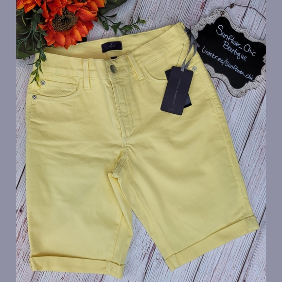 [NEW] NYDJ 9" Jean Bermuda Shorts - Picture 1 of 9